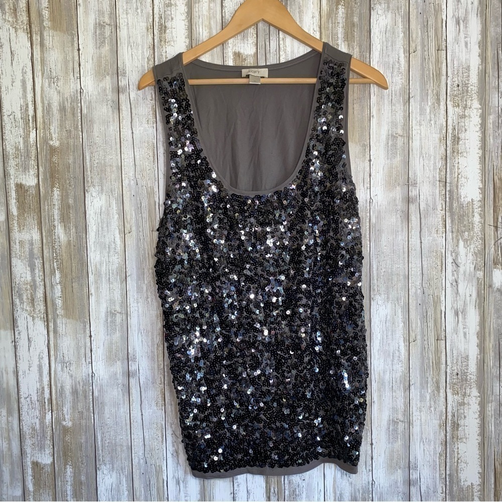 Loft Grey Sequin Tank